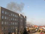 pożar (?) 7 marca 2011 między ulicą Słoneczną a tzw "Poligonem"