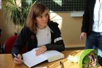 Wizyta mistrzyni olimpijskiej Mai Włoszczowskiej w Szkole Podstawowej w Krążkowach