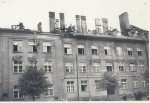 Szkoła Drzewna ( obecnie Zespół Szkół nr 1 ) po  pożarze w 1963r